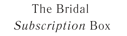 Bridal subscription box